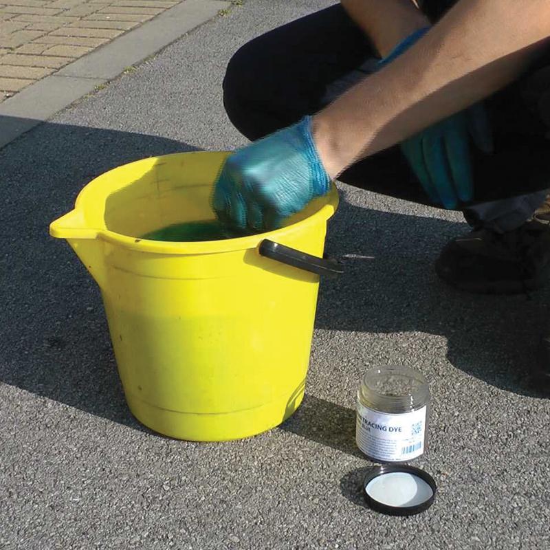 Viemärin merkintäväriaine 200 g KELTAINEN