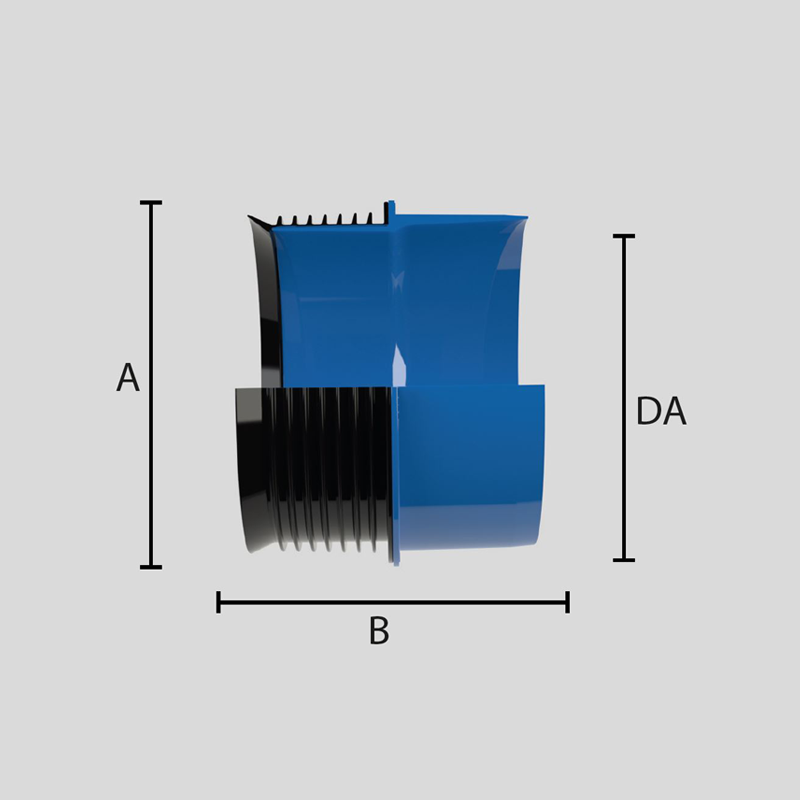 Fernco IA Sisäpuolinen jatkoyhde DN150, 148 - 153 mm